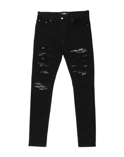 Amiri Man Jeans Black Size 34 Cotton, Elastomultiester, Elastane