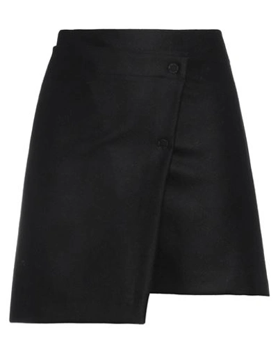Mauro Grifoni Woman Mini Skirt Black Size 8 Wool, Polyamide