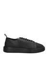 Pollini Man Sneakers Black Size 12 Calfskin