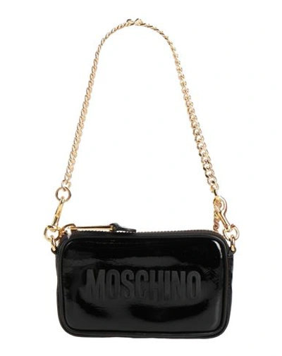 Moschino Woman Shoulder Bag Black Size - Soft Leather In Black