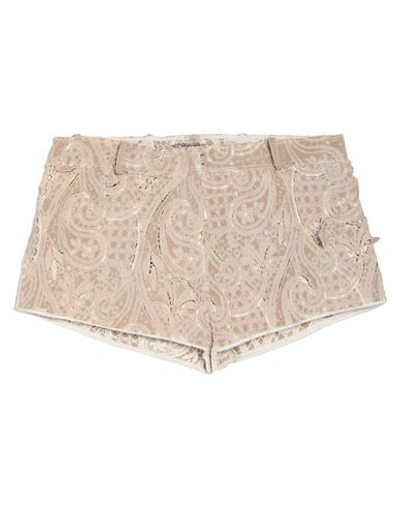 Ermanno Scervino Woman Shorts & Bermuda Shorts Beige Size 4 Cotton, Viscose In Beige