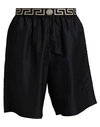 Versace Man Beach Shorts And Pants Black Size 34 Polyester, Elastane, Polyamide