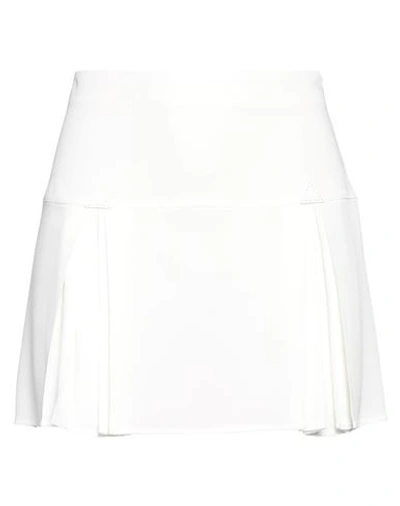 Dsquared2 Woman Mini Skirt White Size 8 Acetate, Viscose