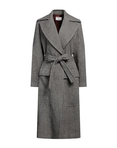 Solotre Woman Coat Grey Size 10 Viscose