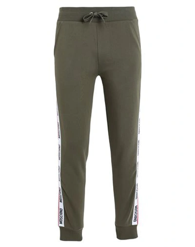 Moschino Man Sleepwear Military Green Size Xl Cotton, Elastane