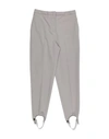 Fabiana Filippi Woman Pants Light Grey Size 8 Wool, Polyamide, Elastane, Ecobrass