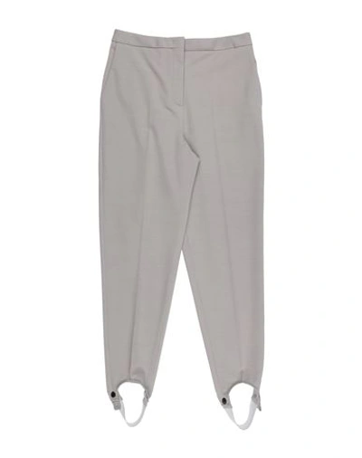 Fabiana Filippi Woman Pants Light Grey Size 8 Wool, Polyamide, Elastane, Ecobrass