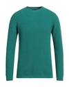 Daniele Fiesoli Man Sweater Green Size Xl Baby Alpaca Wool, Recycled Wool, Polyamide