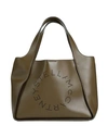Stella Mccartney Woman Handbag Military Green Size - Polyurethane, Polyester
