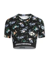 Shop Rabanne Woman T-shirt Black Size Xs Viscose, Elastane