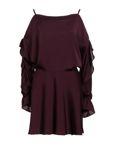 Iro Woman Short Dress Deep Purple Size 8 Polyester