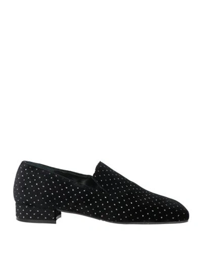 Cuplé Woman Loafers Black Size 7 Textile Fibers