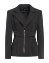 Annarita N Woman Blazer Black Size 6 Polyester, Elastane