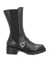 Patrizia Pepe Woman Knee Boots Black Size 6 Soft Leather In Black
