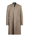 Maison Margiela Man Coat Khaki Size 40 Wool In Beige