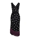 Dolce & Gabbana Woman Midi Dress Black Size 8 Silk, Elastane In Black