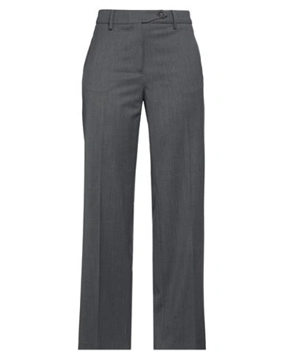 N°21 Woman Pants Grey Size 10 Polyester, Wool, Elastane