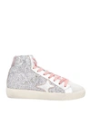 Ama Brand Woman Sneakers Grey Size 10 Soft Leather In Grey