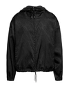 Emporio Armani Man Sweatshirt Black Size 42 Polyamide In Black