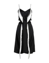 Burberry Midi Dresses In Black