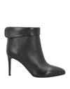ANNA F ANNA F. WOMAN ANKLE BOOTS BLACK SIZE 8 SOFT LEATHER