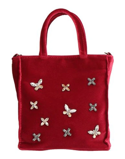 N.d.b. 968 N. D.b. 968 Woman Handbag Burgundy Size - Textile Fibers In Red