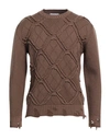 Bellwood Man Sweater Khaki Size 44 Wool In Beige