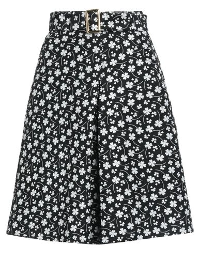 Moschino Woman Midi Skirt Black Size 8 Polyester, Cotton