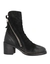 MOMA MOMA WOMAN ANKLE BOOTS BLACK SIZE 8 SOFT LEATHER