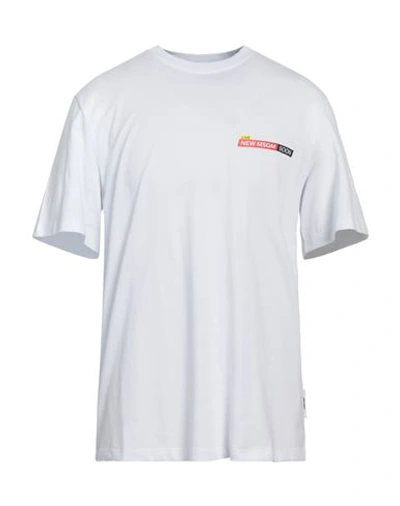 Msgm Man T-shirt White Size M Cotton
