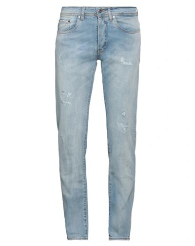 Liu •jo Man Man Jeans Blue Size 32 Cotton, Elastane In Blue