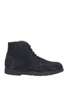 Doucal's Man Ankle Boots Midnight Blue Size 9.5 Soft Leather