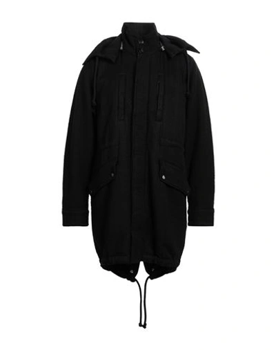 Amiri Man Coat Black Size S Polyester, Cotton, Modal, Cupro, Viscose