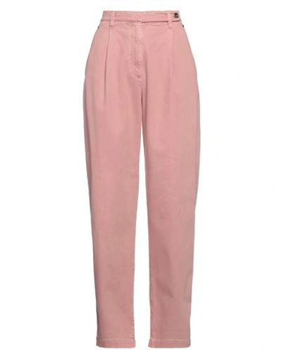 Brunello Cucinelli Woman Jeans Pastel Pink Size 12 Cotton, Elastane