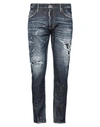 Dsquared2 Man Denim Pants Blue Size 40 Cotton, Elastomultiester, Elastane In Blue