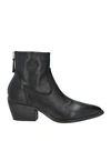 Moma Woman Ankle Boots Black Size 11 Calfskin