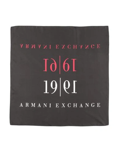 Armani Exchange Woman Scarf Black Size - Silk