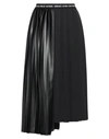 Versace Jeans Couture Pleated Asymmetric Skirt In Black