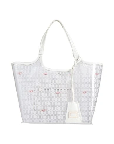 Roger Vivier Woman Handbag White Size - Pvc - Polyvinyl Chloride