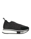 Fabi Woman Sneakers Black Size 6 Textile Fibers, Soft Leather
