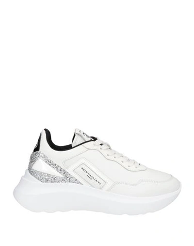 John Galliano Woman Sneakers White Size 10 Soft Leather