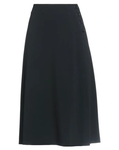 Aspesi Woman Midi Skirt Black Size 4 Triacetate, Polyester