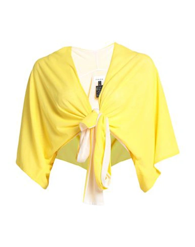 Fisico Woman Cover-up Yellow Size S Polyamide, Elastane