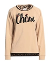 Vdp Collection Woman Sweatshirt Beige Size 10 Viscose In Beige