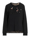 Vdp Collection Woman Sweatshirt Black Size 14 Viscose