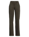 Liu •jo Woman Pants Military Green Size 24 Cotton, Elastane