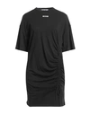 Msgm Woman Mini Dress Black Size 2 Cotton