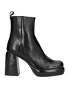 Köe Woman Ankle Boots Black Size 9 Soft Leather