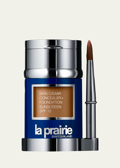 La Prairie Skin Caviar Concealer + Foundation Spf 15, 1 Oz. In Satin Nude