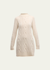 Loulou Studio Aisala Cotton Blend Knit Short Dress In Ivory